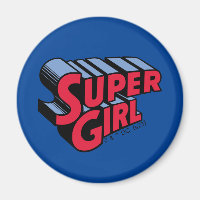 Red and Blue Supergirl Stacked Name Logo