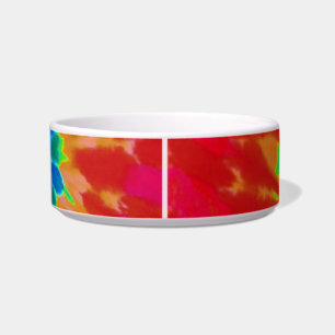 Red and Blue Tie Dye Bowl