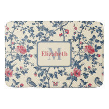 Red and Blue Toile de Jouy Personalised