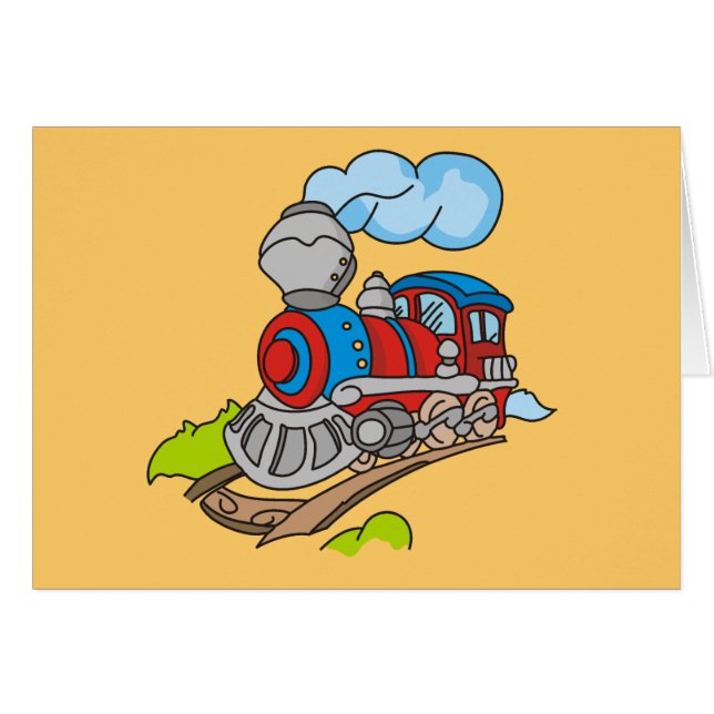 Red and Blue Train Tshirts and Gifts (Front Horizontal)