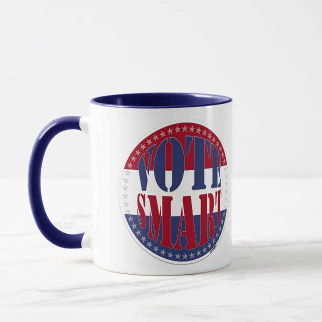 Red and Blue VOTE SMART Mug (Left)