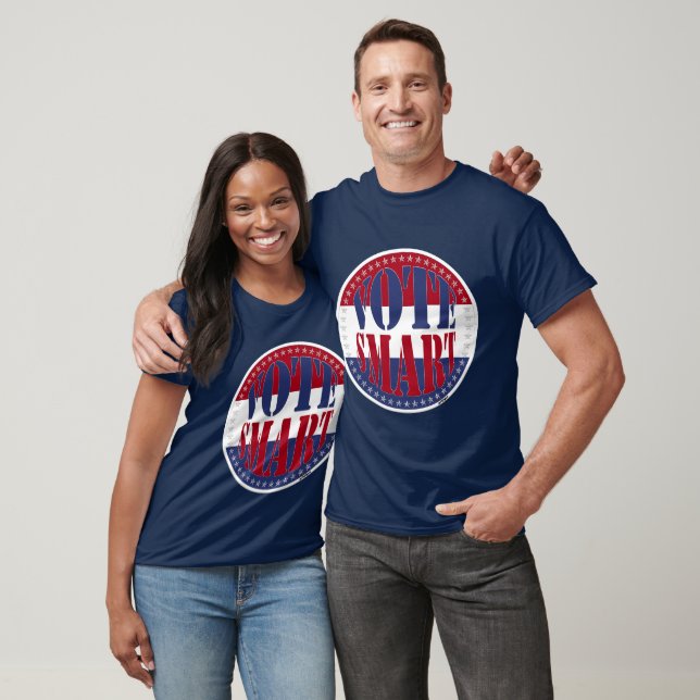 Red and Blue VOTE SMART T-Shirt (Unisex)