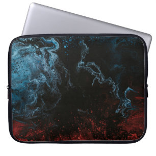 Red and blue wallpaper laptop sleeve
