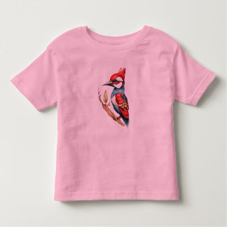 Red and Blue Woodpecker Toddler T-Shirt