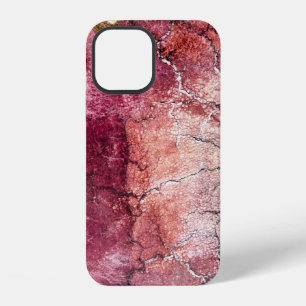 Red and brown abstract painting iPhone 12 case