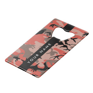 Red and Brown Camouflage Your name Personalise