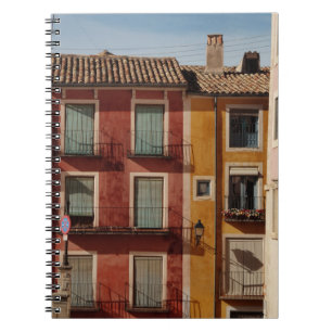 RED AND BROWN CONCRETE BUILDING PHOTOGRAPHY NOTEBOOK
