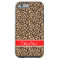Red and Brown Leopard Print Monogram
