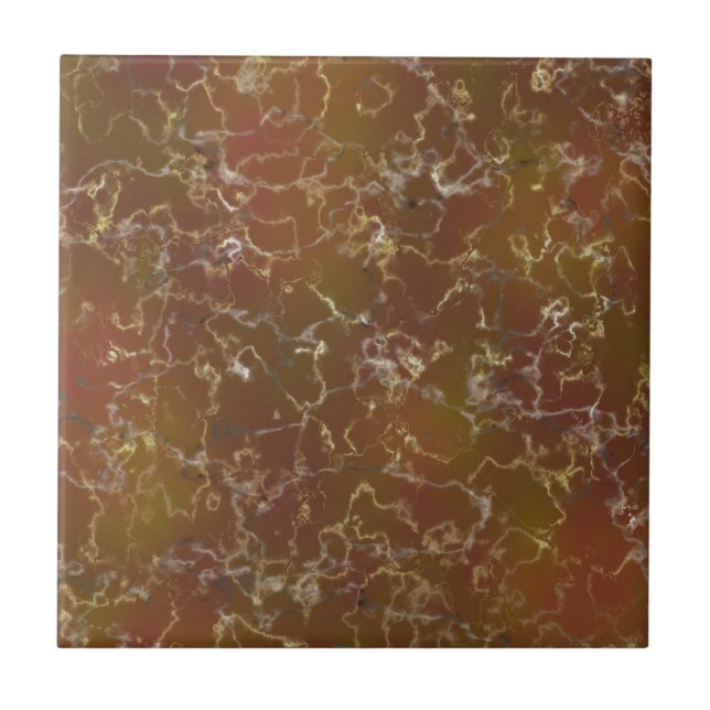 Red and brown Marble Ceramic Tile (Front)
