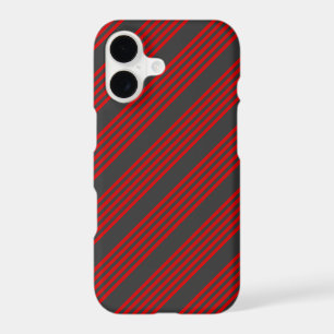 Red and charcoal five stripe pattern
