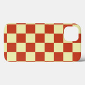 Red and Cream Chequered Case-Mate iPhone Case (Back (Horizontal))