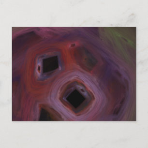 red and dark postcard