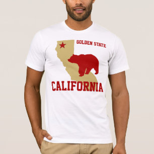 Red and Gold California T-Shirt