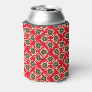 Red and Gold  Can Cooler