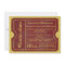 Red and Gold Graduation Ticket Invitations