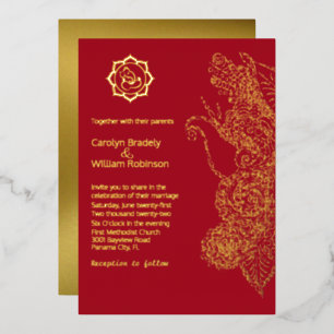 Red and Gold Mandala and Ganesha Wedding