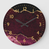 Red and Gold Marble Agate