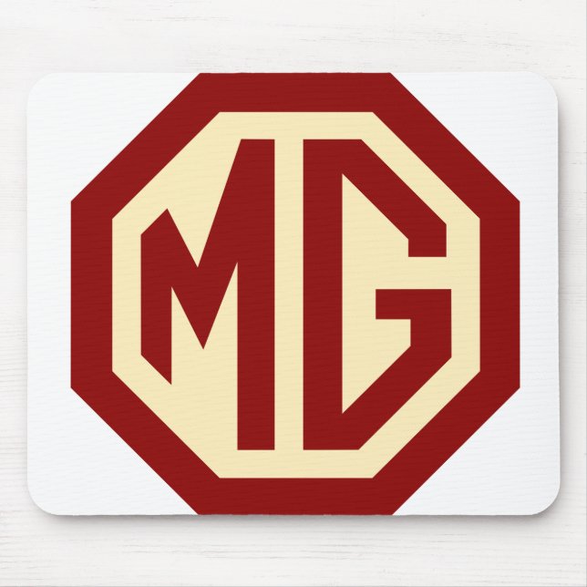 Red and Gold MG Logo Mousepad (Front)