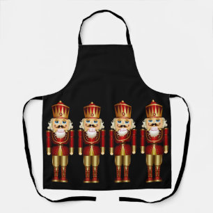 Red and Gold Nutcrackers  Apron