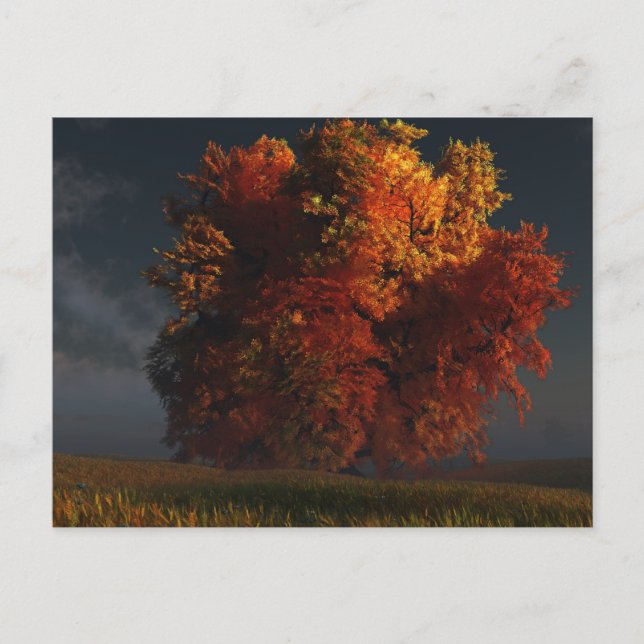 Red and Gold Postcard (Front)