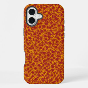 Red and Gold Star Team Spirit Sports Colours iPhone Case