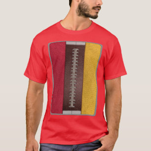 Red and Gold Team Spirit Patch T-Shirt
