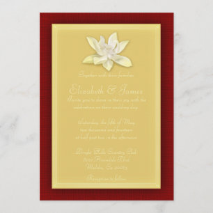 Red And Gold Wedding Invitations