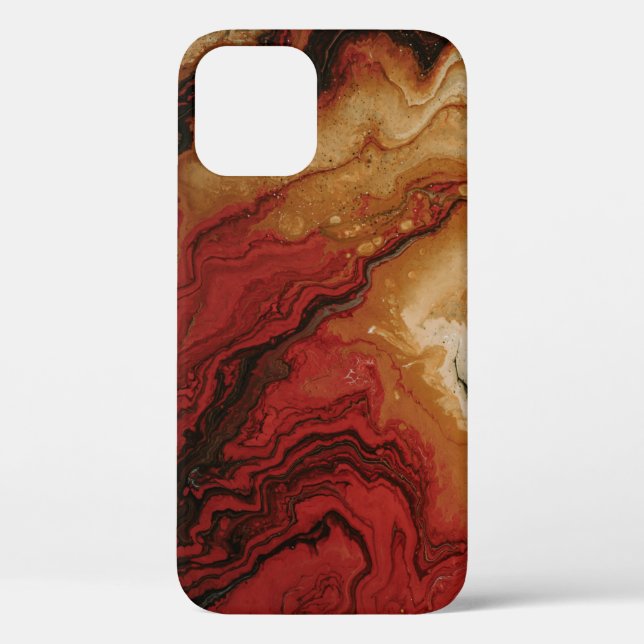RED AND GRAY ABSTRACT WALLPAPER Case-Mate iPhone CASE (Back)