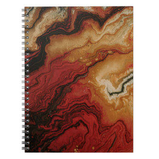 RED AND GRAY ABSTRACT WALLPAPER NOTEBOOK