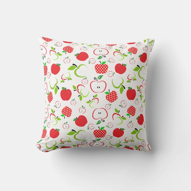 Red and Green Apples Cushion (Front)