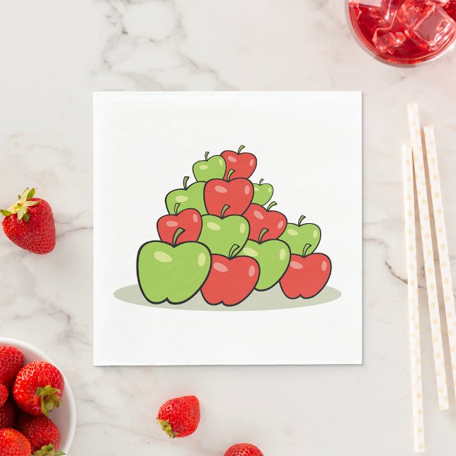 Red And Green Apples Napkin (Creator Uploaded)