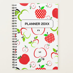 Red and Green Apples Planner