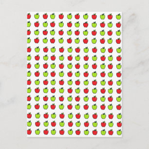 Red and Green Apples Postcard