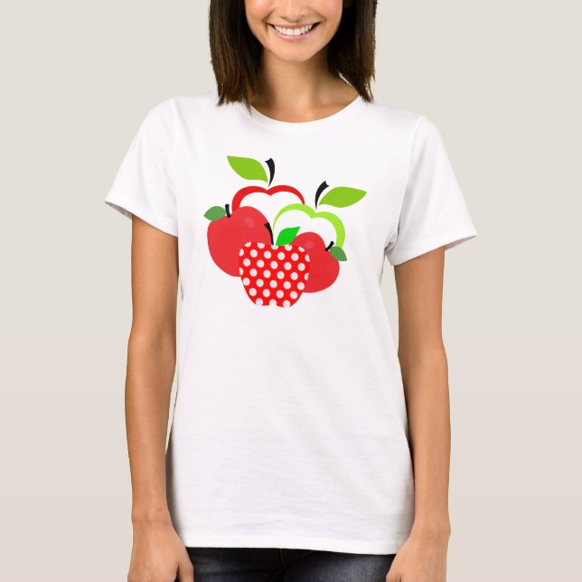 Red and Green Apples T-Shirt (Front)