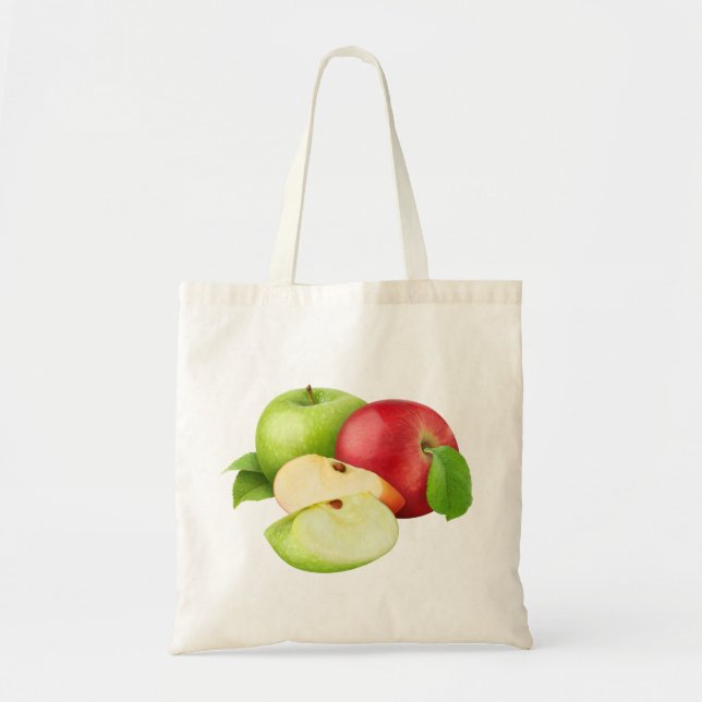 Red and green apples tote bag (Front)
