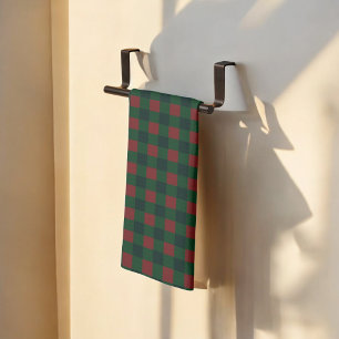 Red and Green Buffalo Plaid Kitchen Towel