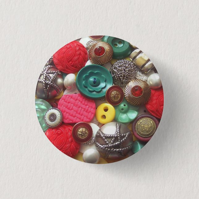 Red and Green Button Collage (Front)