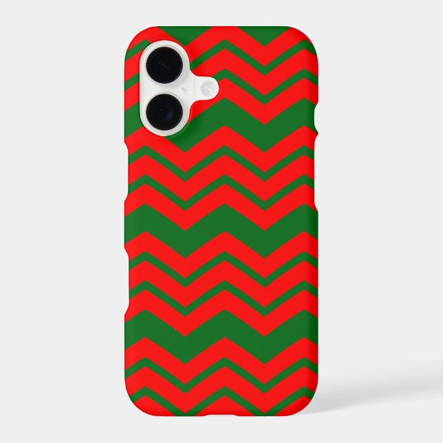 Red and Green Chevron Pattern Design  (Back)