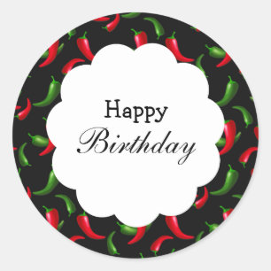 Red and Green Chilli Pepper Sticker