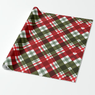 Red and Green Christmas pattern Wrapping Paper