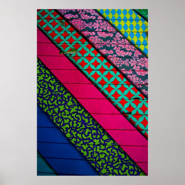 Red and green garment poster (Front)