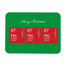 Red and Green Ho Ho Ho Periodic Table