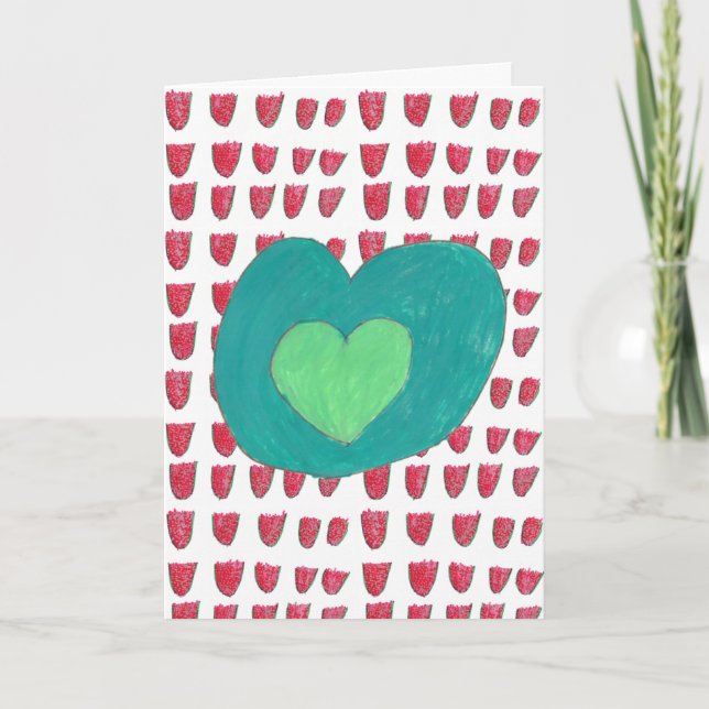 Red and Green Holiday Card (Front)