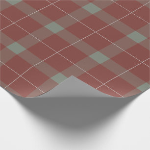 Red and Green Holiday Plaid Christmas Wrapping Paper