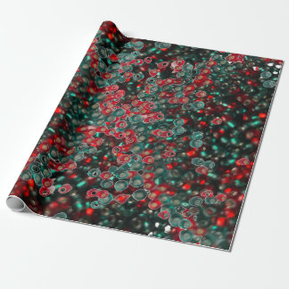 Red And Green Large Beads Wrapping Paper