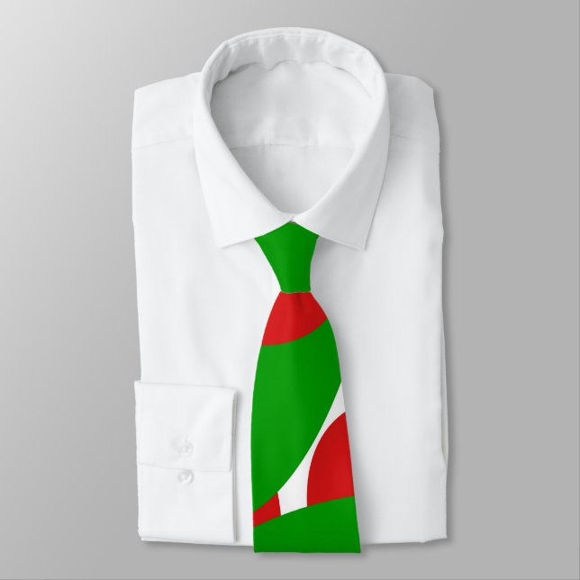 Red and Green Orbs Tie (Tied)