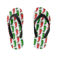Red And Green Pepper Divas Cartoon Pattern