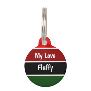 Red And Green Pet Tag