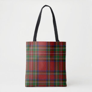 Red and Green Plaid Tote Bag