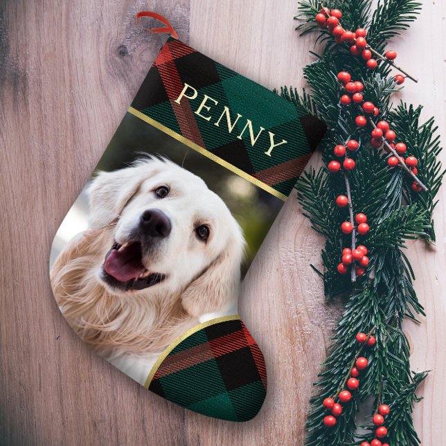 Red and Green Plaid Tradition Christmas Small Christmas Stocking (Creator Uploaded)